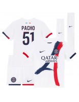 Paris Saint-Germain Willian Pacho #51 Vieraspaita Lasten 2024-25 Lyhythihainen (+ shortsit)